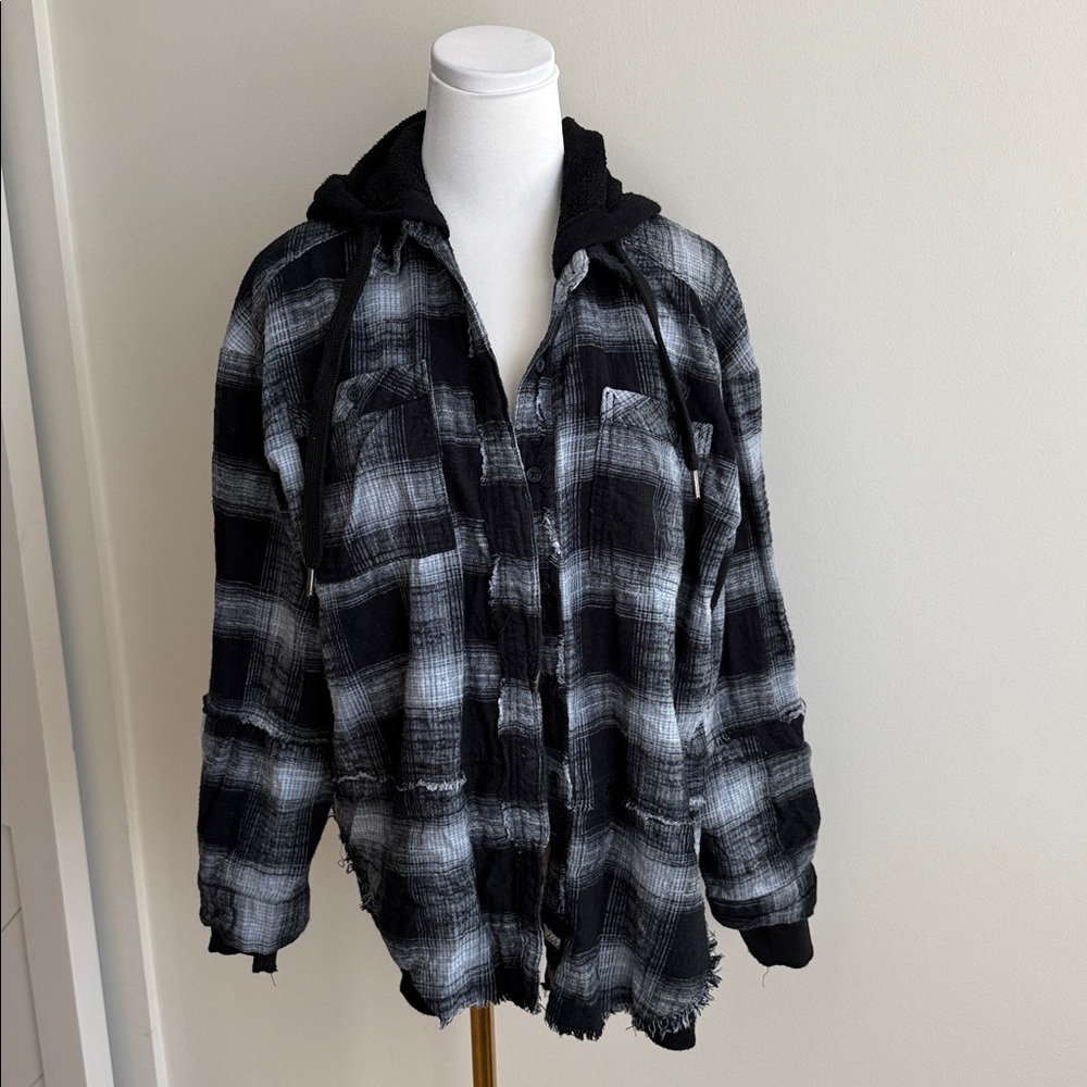 Vintage Havana Black and White Plaid Jacket